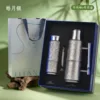 Listening to Bamboo Teapot and Cup Set - Bright Moon Silver