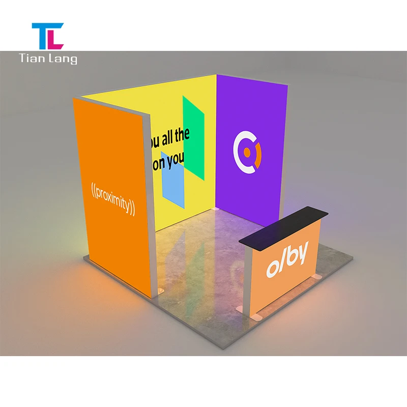 TianLang derliojamas modulinis Led ekranas stovinėje parodoje Animacinė grafika Led platinės vaizdo ekranas video siena