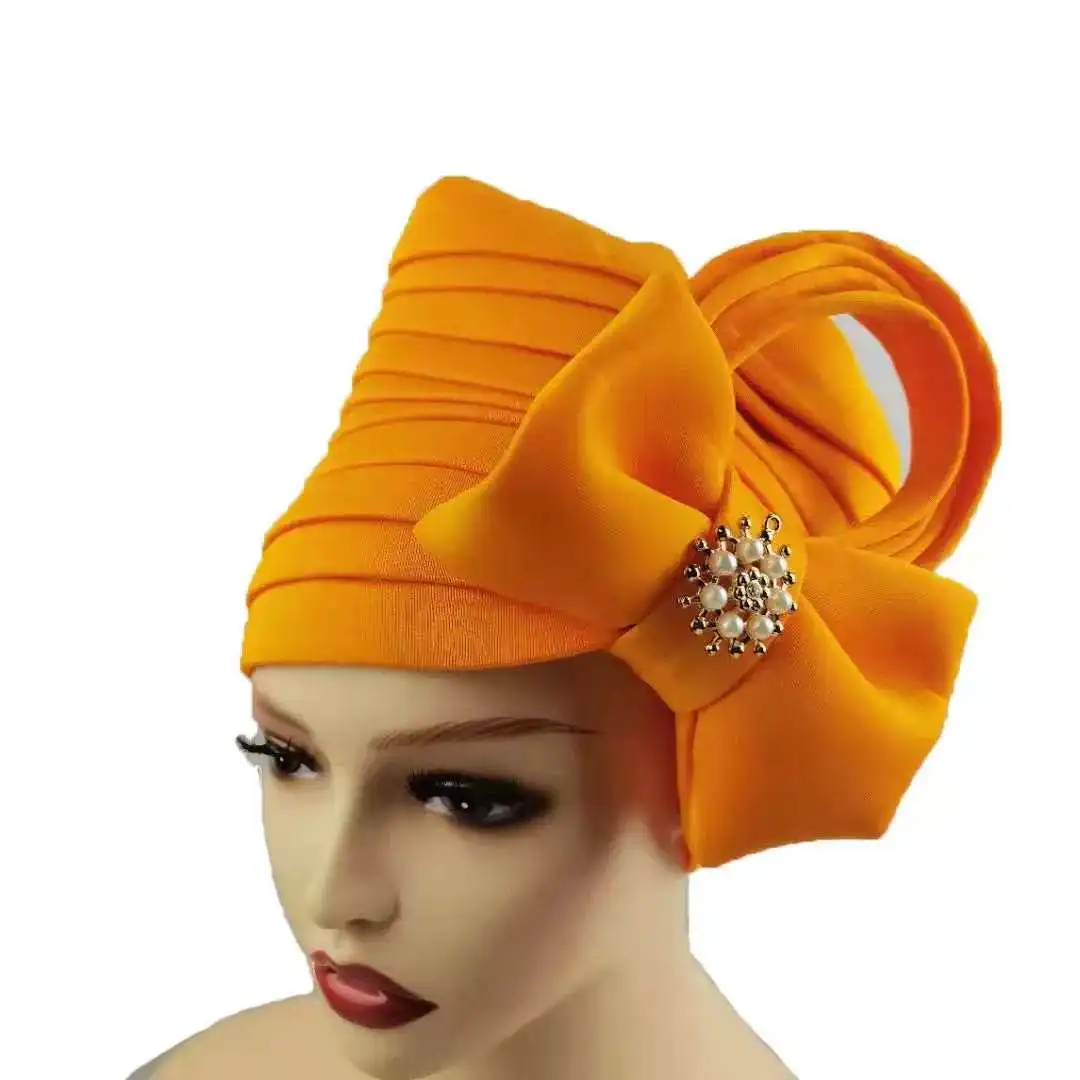 Damen Turban Kopfruch – Afrikanisches Muster, Dehnbar, 55x180 Cm, Baumwollmischung