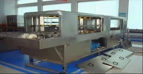 Industrial Stainless Steel Crate Cleaner for Food Processing