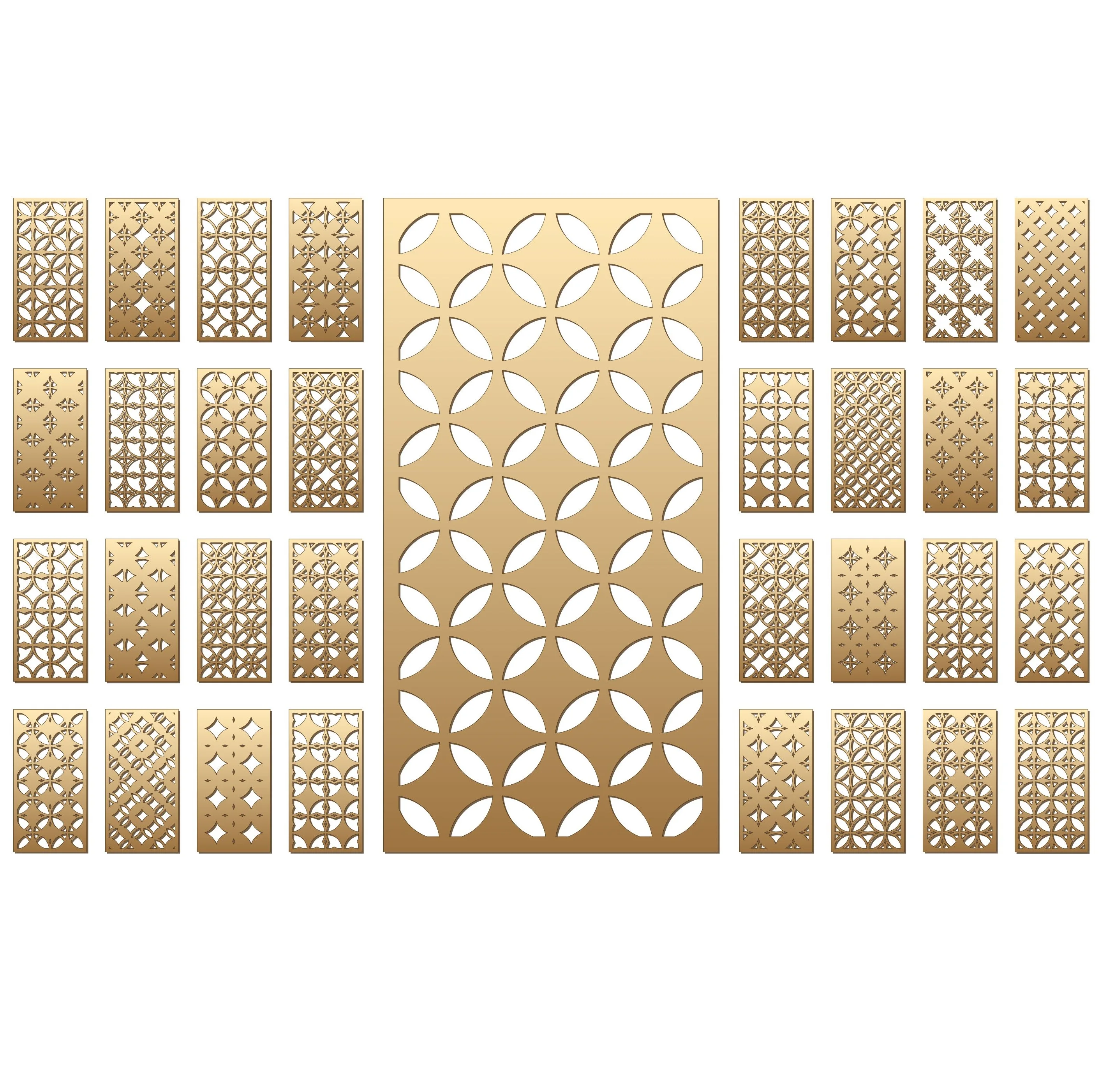 Decorative Muslim Mosque Background Metal Screen Room Divider Wall Panel