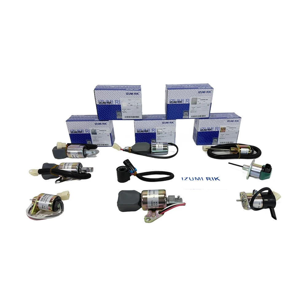 IZUMI 3CB1, 3CE1, 3FA1, 3FE1, 3KA1, Stop Solenoid Valve for Isuzu Diesel Engine Parts