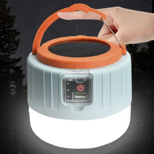 Outdoor Portable Remote Control Emergency Lamp Solar Rechargeable Led ...