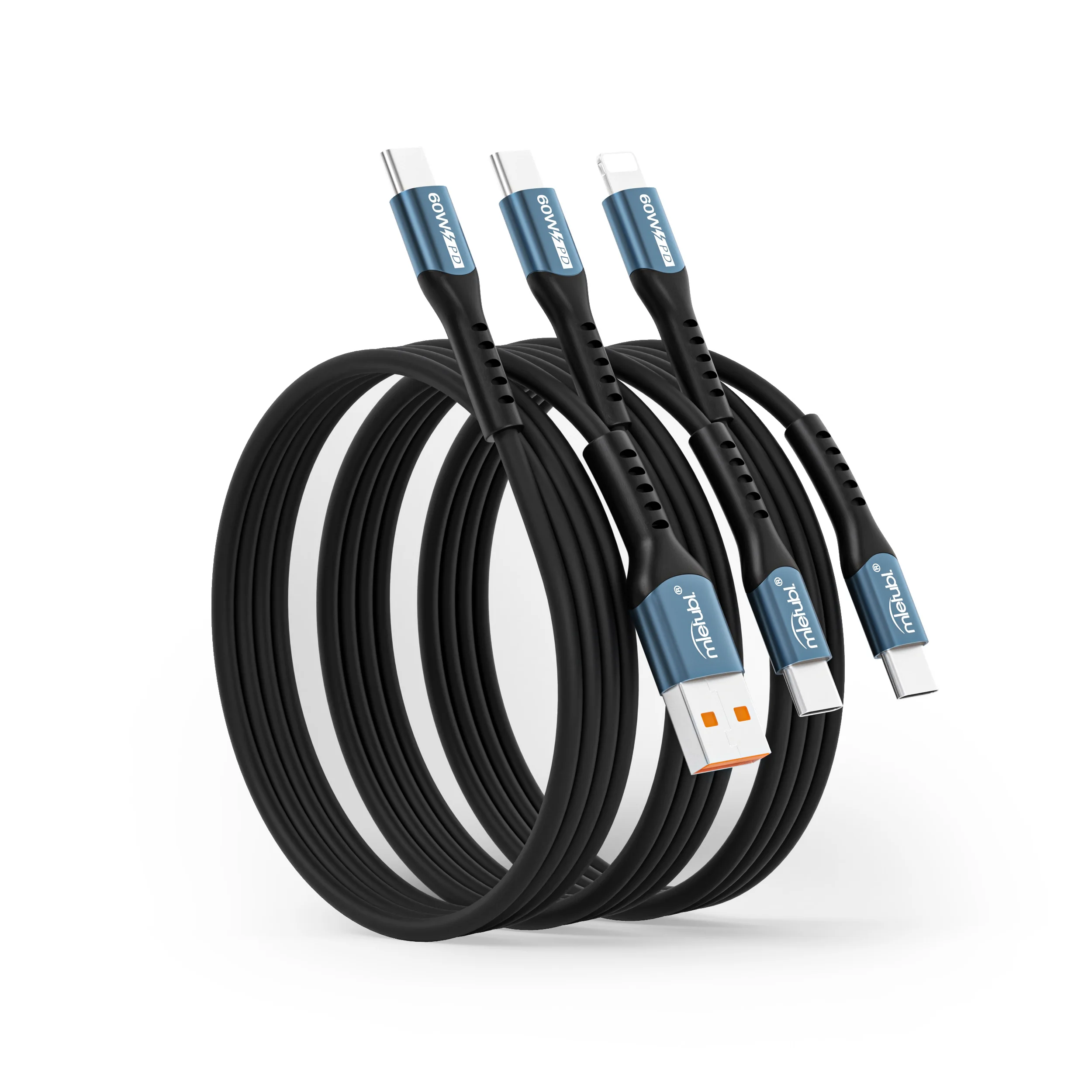 Mietubl 60W 5A Smart Charging USB Type-C Data Cable Fast Charger iPhone Samsung Printer iOS Tablet Compatible1M TPE