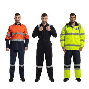 Factory Supply Hi Vis Custom Men Construction Safety Work Wear
