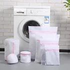 Bulk Honeycomb Small Mesh Laundry Bag Set For Clothing Net Laundry Tote Polyester Mesh Zipper Laundry Bag For Washing Machine
