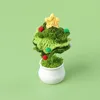 Star style 3-layer Christmas tree potted plant (gradient green)