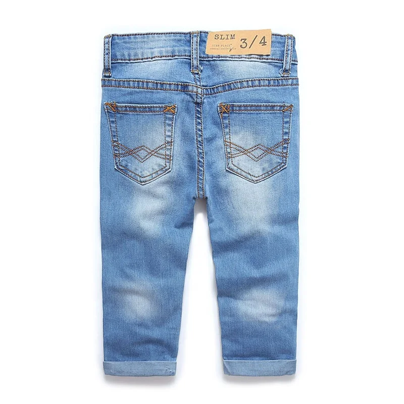 
Детские модные штаны, дизайнерские джинсы для маленьких мальчиков, высококачественные повседневные синие джинсы для мальчиков 