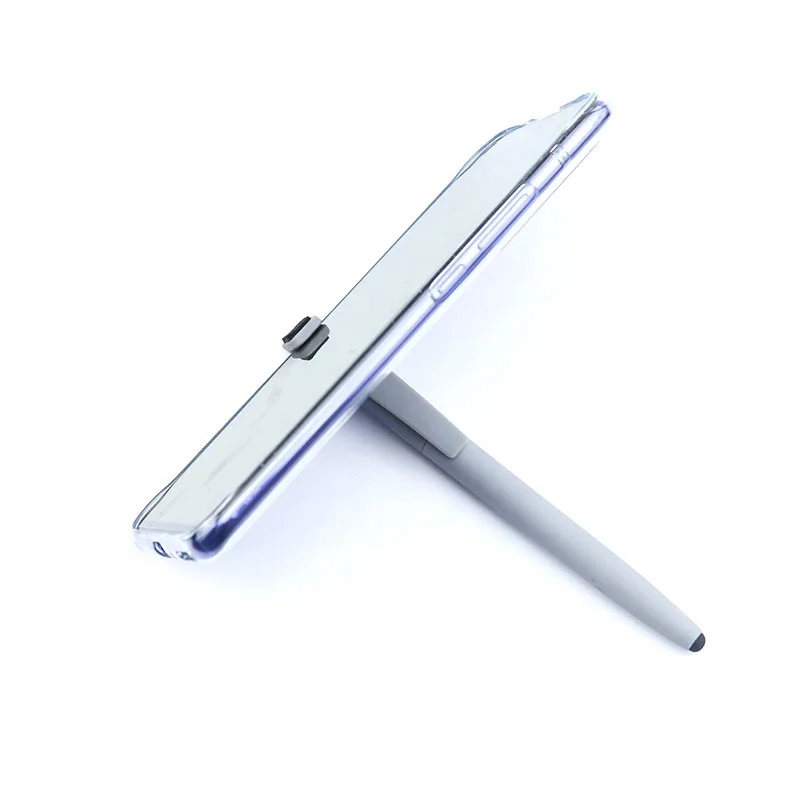 4 in 1 Multifunction Tool Ball Pen Mobile Phone Holder Touch Stylus Ballpoint Pen with Screen Wipe