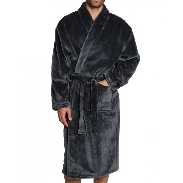 Accappatoio/accappatoio in pile di poliestere a tutta lunghezza