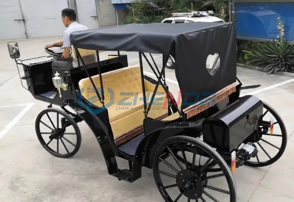 Special Transportation horse drawn carriage / Romantic wedding carriage Sightseeing Horse Carriage for Sale