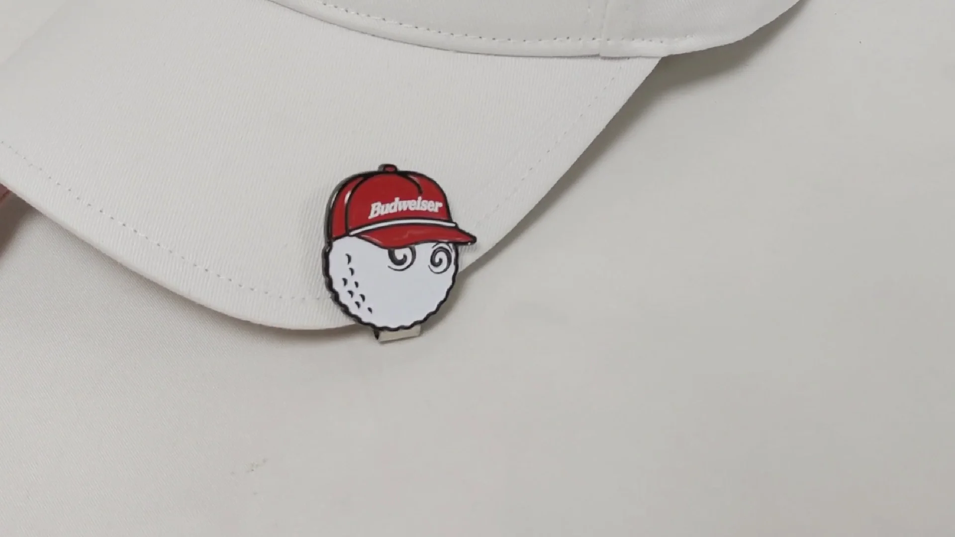 Customized Hat Clip With Enamel Ball Marker Removable Attaches