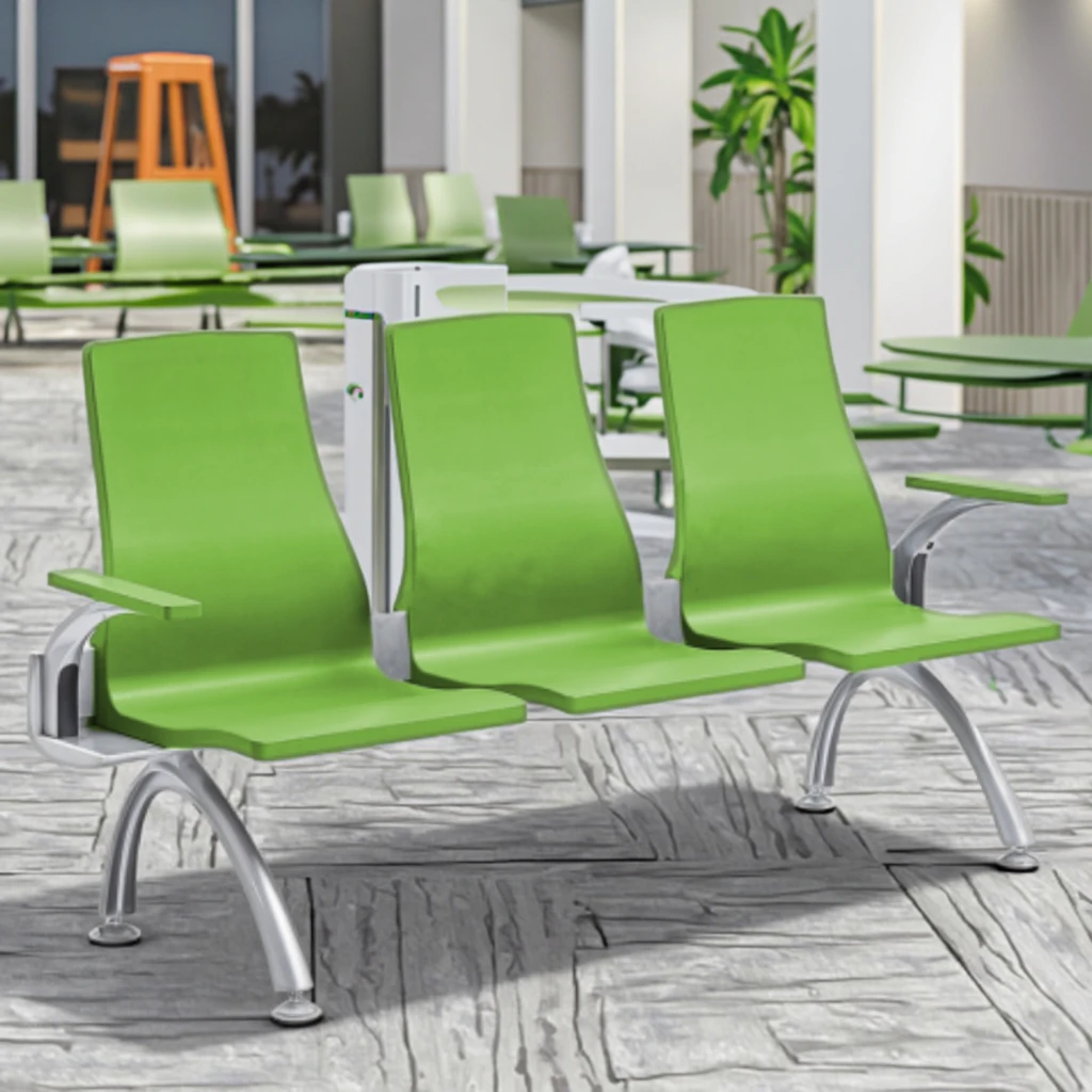 Sleek Contemporary Cantilever Design Monoblock Seats Hospital Modernized 2