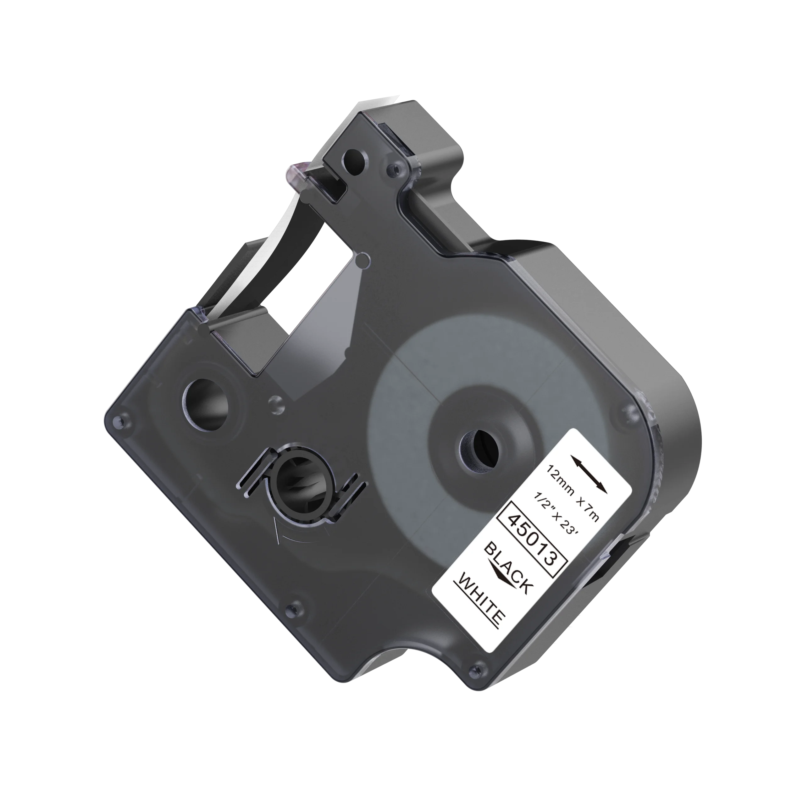 Compatible DYMO D1 45013 12mm*7m Black on White Label Tape for