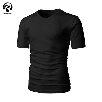 Custom 50% Polyester 25% Cotton 25% Rayon Soft Black T Shirt - Buy 50% ...