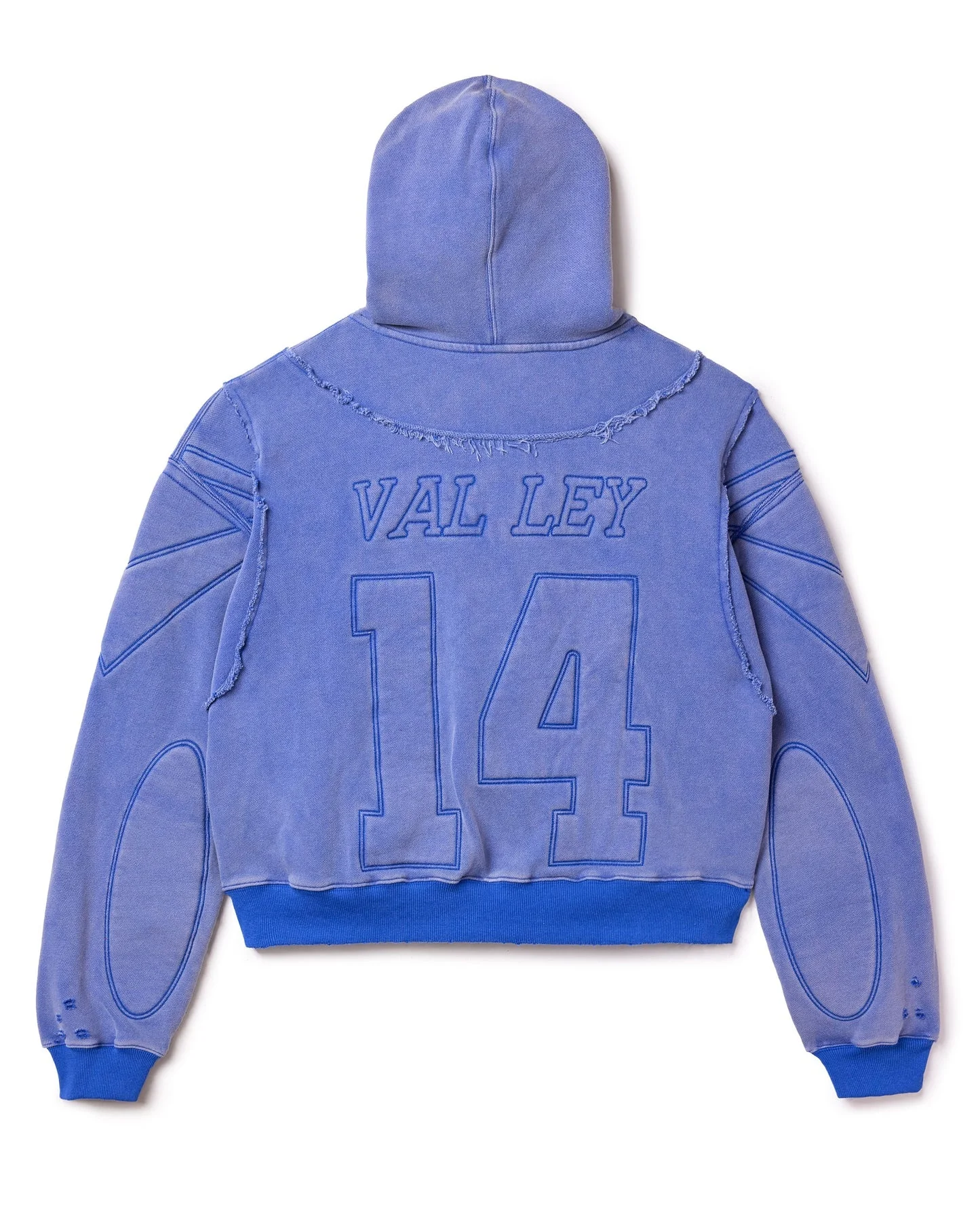 For Custom Wholesale Winter Breathable Lined Sweatshirts Baggy French Terry Distressed Vintage Oversized Zip 3D Embossed Acid gallery 4
