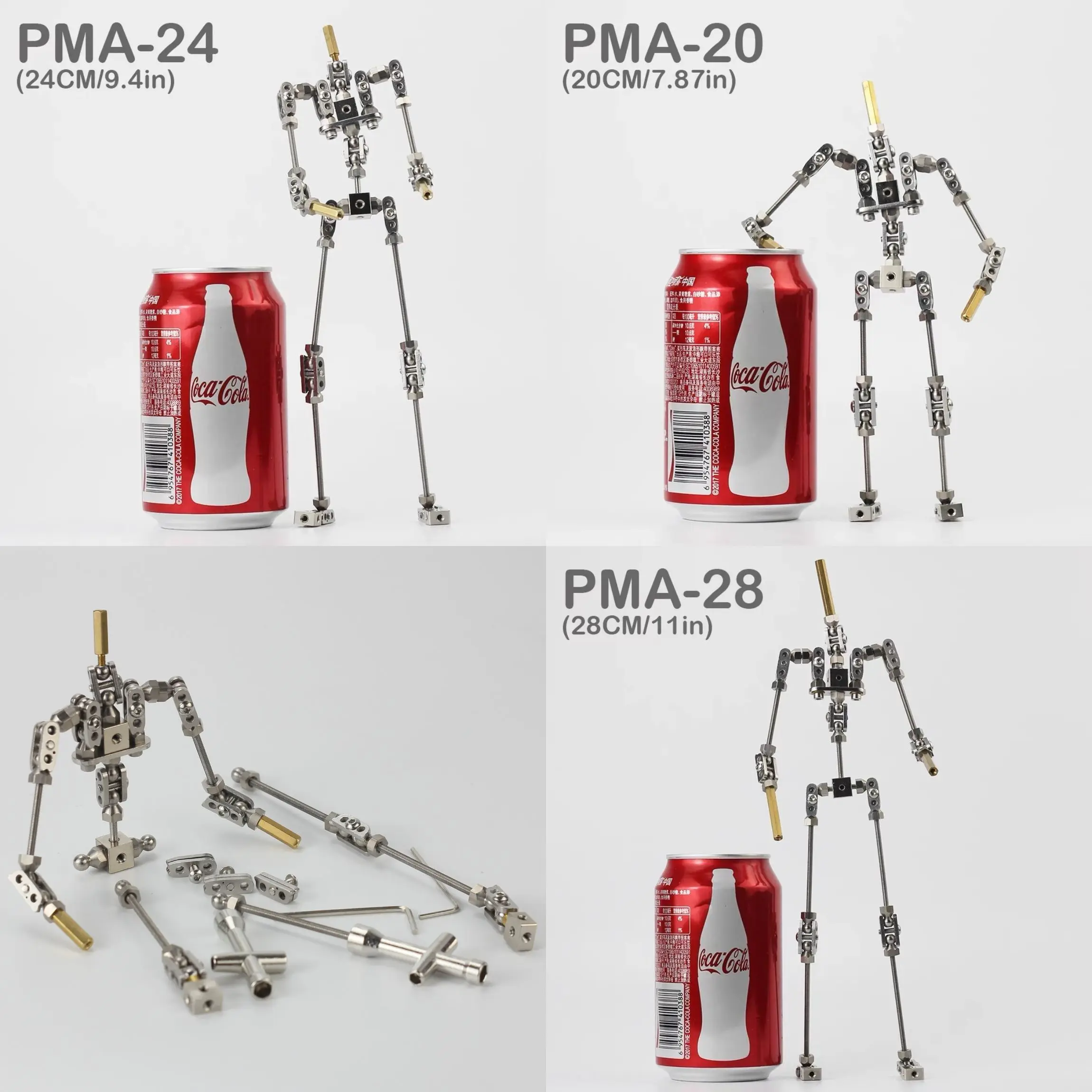 CINESPARK Professional Stop-motion Animation Character Human Skeleton Armature