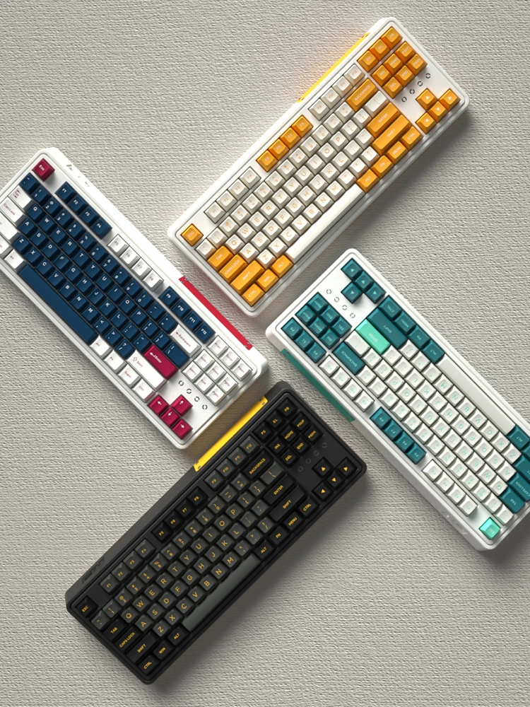 87 клавиш PBT колпачки для двойная система переключатель Hotswap Гибкая RGB USB Проводная Механическая игровая