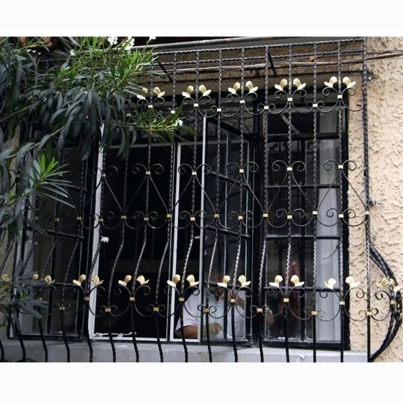 Modern Decorative Iron Window Grill Design - Stylish & Eco