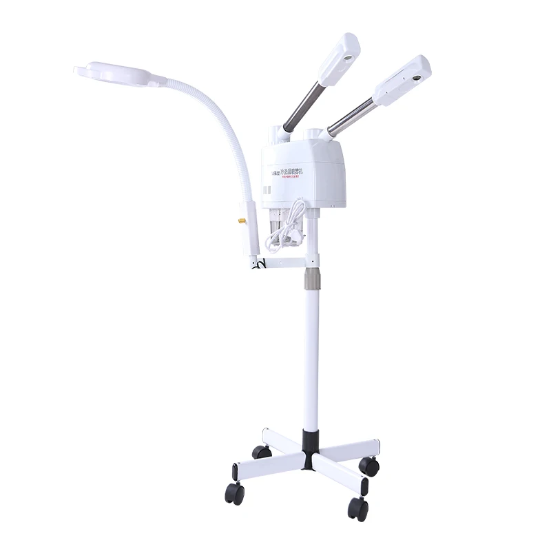 LEDライト付きフェイススチーマー お手頃価格の卸売フェイシャルスチーマー、3-in-1拡大LEDライト付き