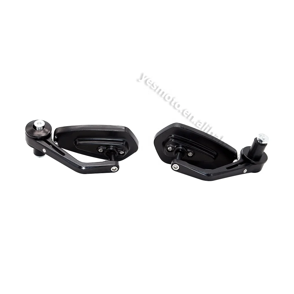 Black Custom Rearview Side Mirrors For Honda Yamaha Motorcycle Cruiser - Foto 9