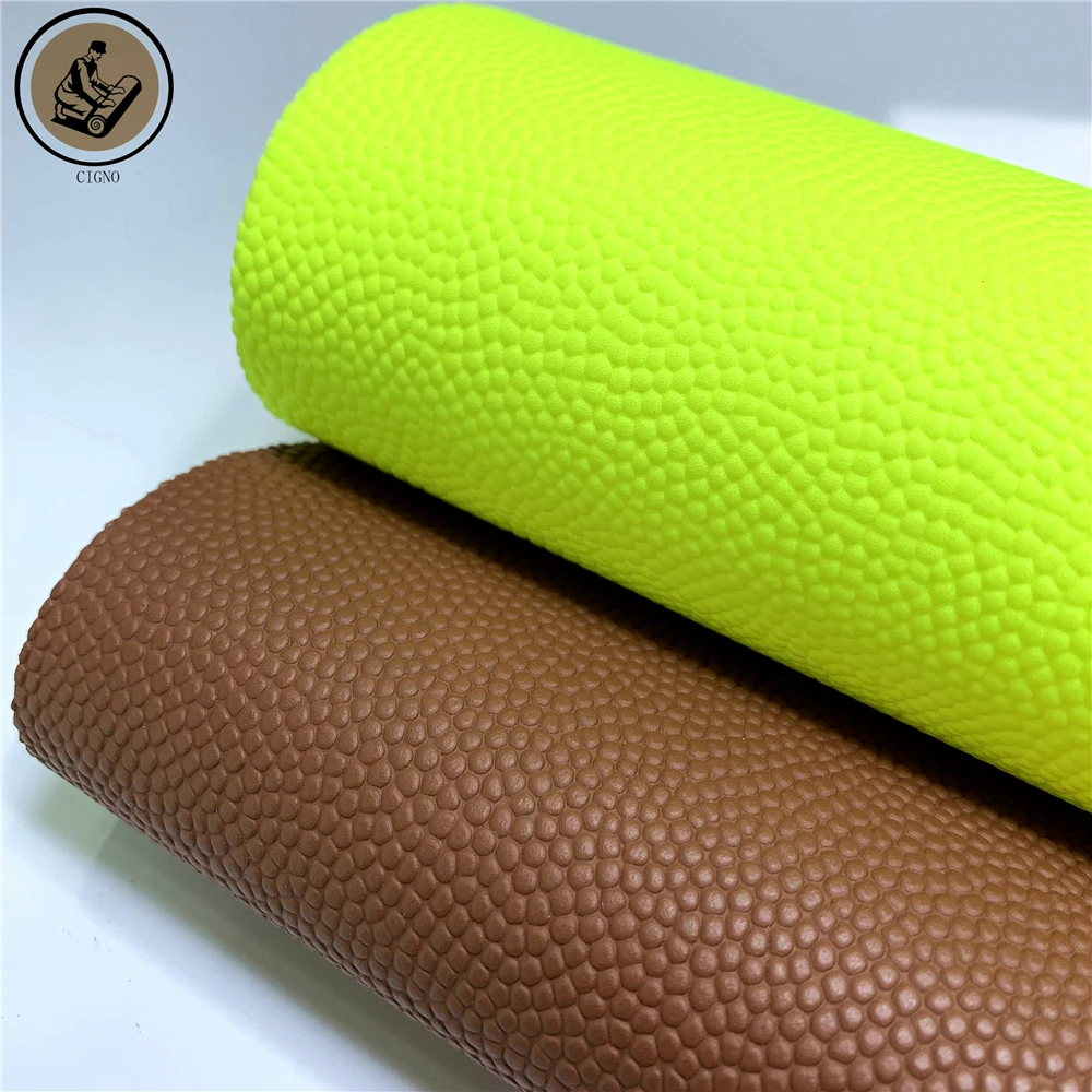 Manufacturer-Supplied PVC Embossed Synthetic Leather Waterproof Wear-Resistant for Sports Shoes for Soccer Basketball Baseball