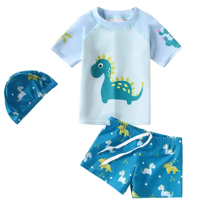 Animal Patterned Costume Thong Trunks Swimsuit for Boys 1-Piece Short Swimwear from China