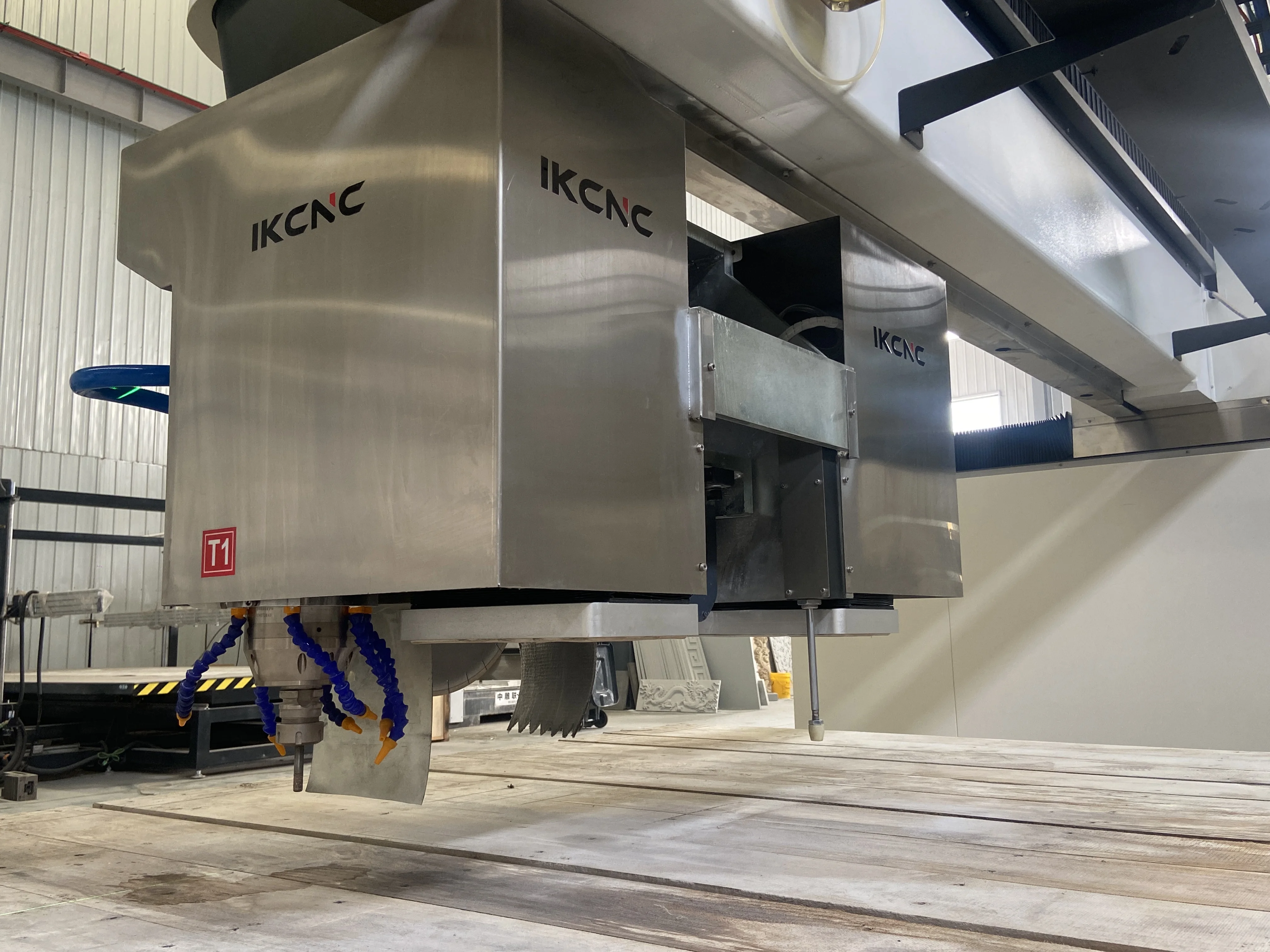 Ikcnc 5-осевой мостовой режущий станок с ЧПУ гравировальные инструменты для резки камня