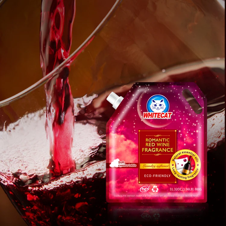 Red Wine Scent Fabric Softener Anti-Static Detergent Soft Clothing Liquid