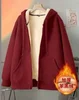 rose red zipper-up