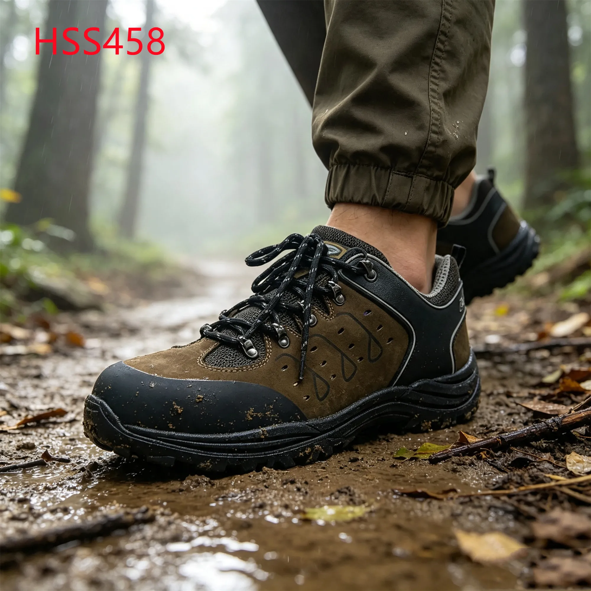 LXG,Mountain Crags Best Crazy Horse Leather Hua Singh Hiking Boots Ridge Walking Fiberglass Toe Insert Sport Safety Shoes HSS458
