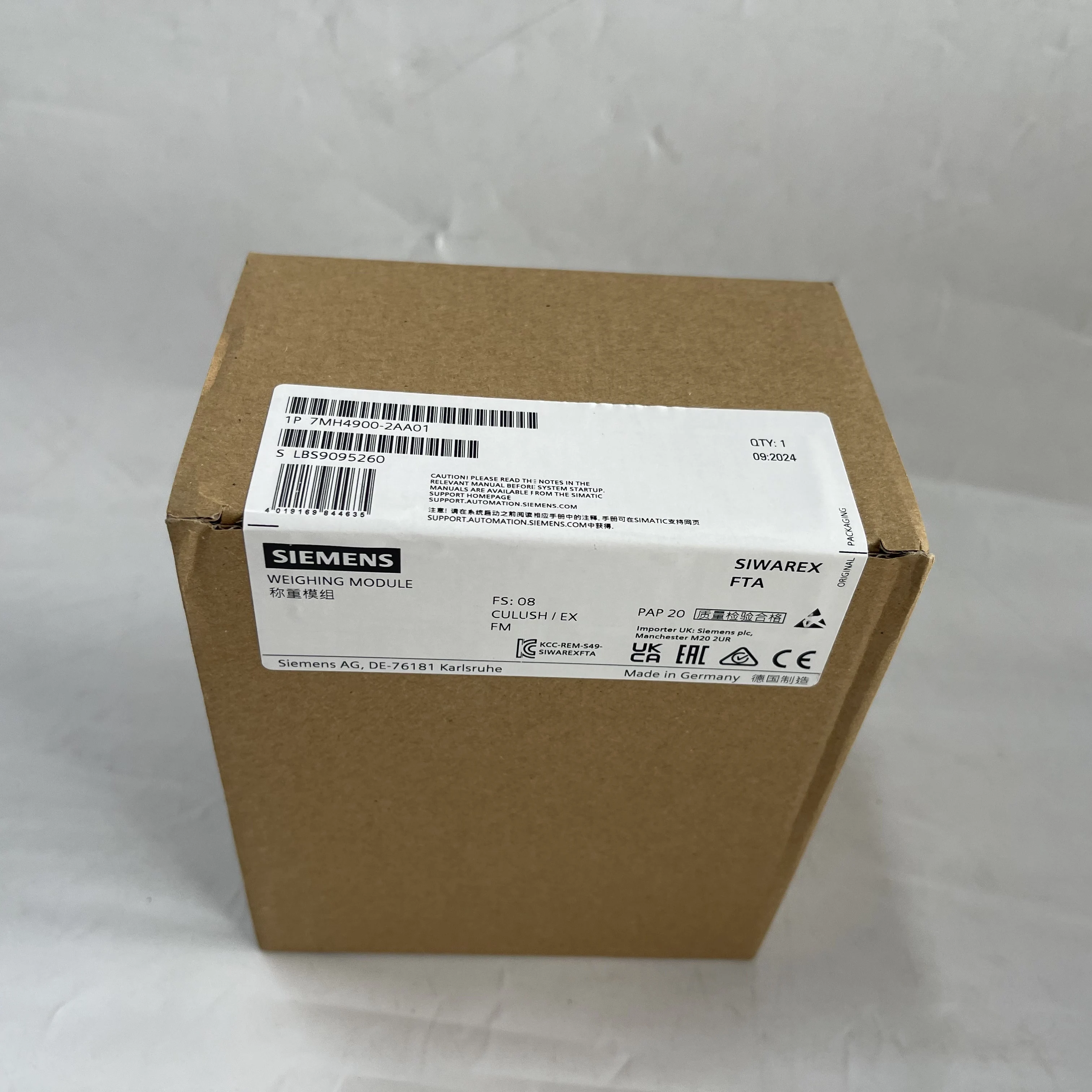 Siemens Weighing Module 7MH4900-2AA01 Siemens Weighing Module 7MH4900-2AA01