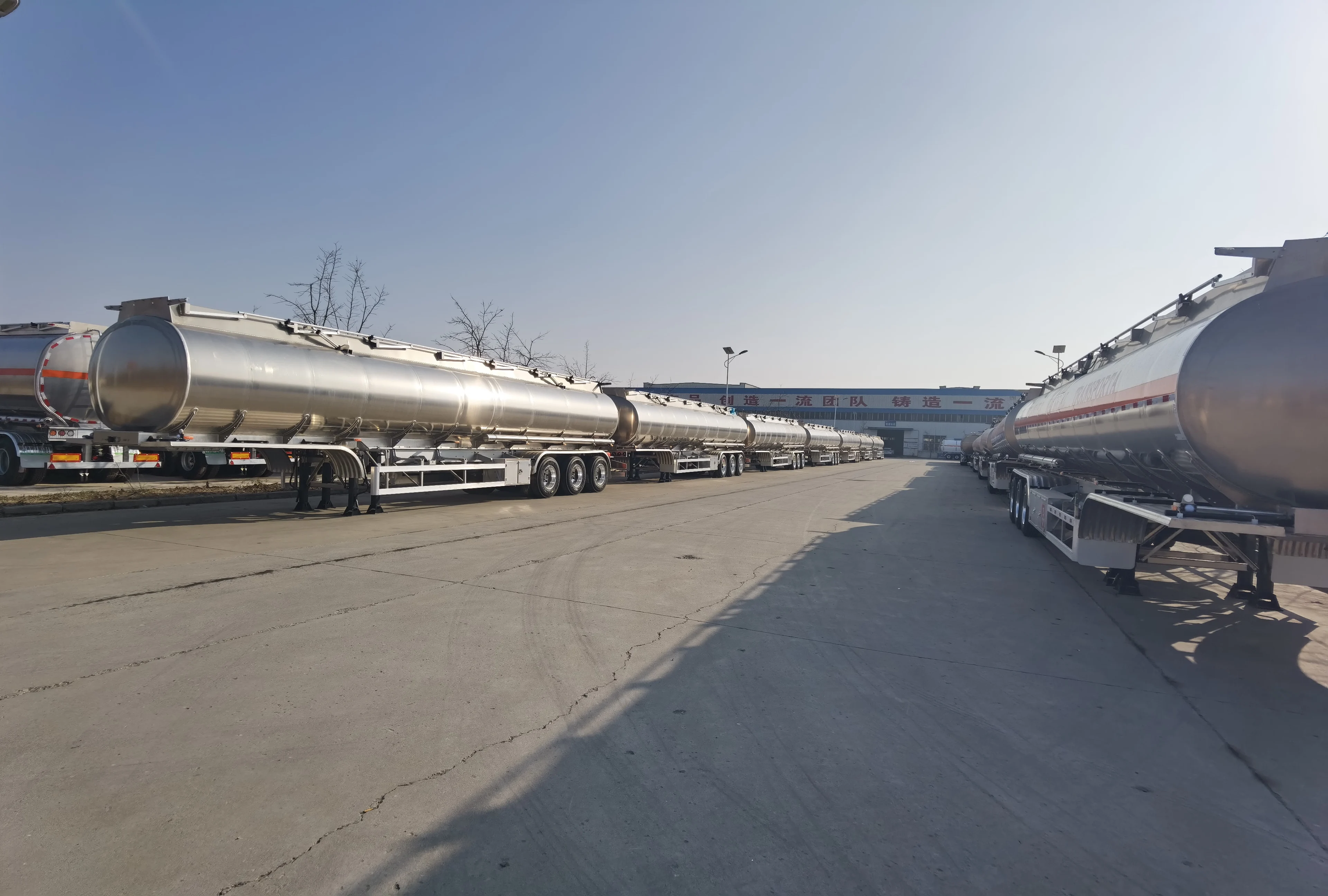 New Fuel Tanker Trailers 50000 Liters Oil/gasline Fuel Tank Semi Truck ...