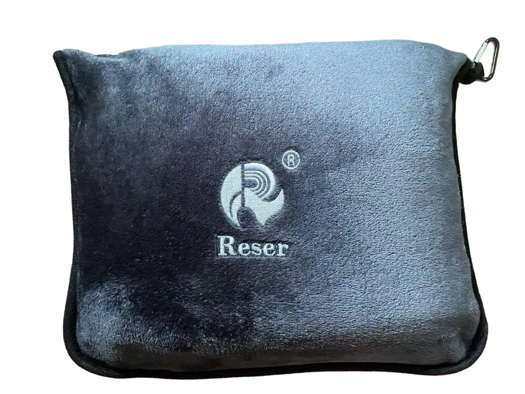 2-in-1 Premium Travel Blanket and Pillow Customizable Logo Hand Luggage Belt with Backpack Clip Perfect Carry-On Accessory