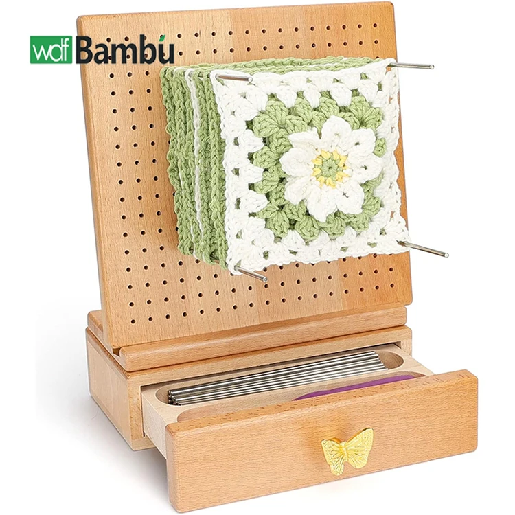 WDF Factory Wholesale Bamboo Blocking Board Handcrafted Knitting Bamboo Board Crochet Blocking Board for knit