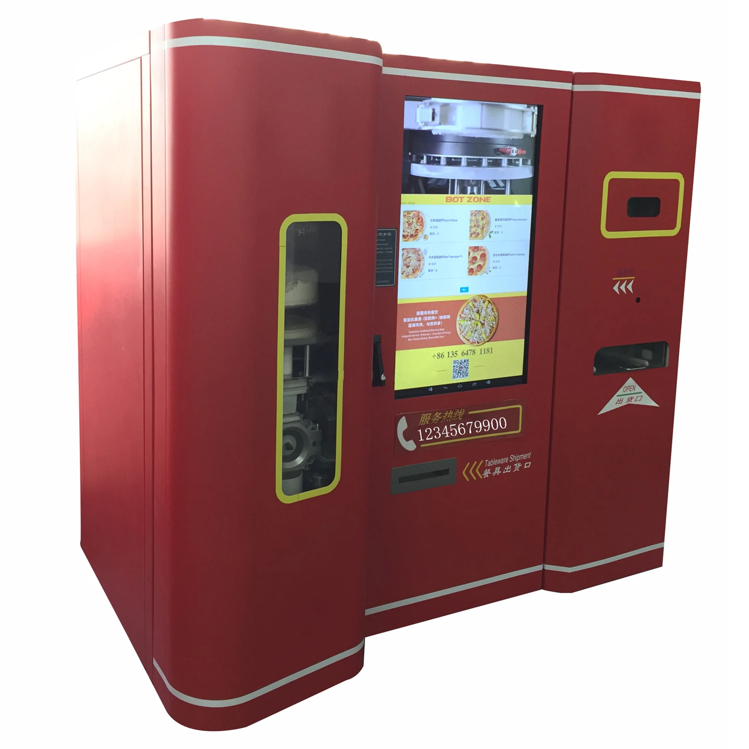 Dish Vending Machine Chicago Smart Anytime Oven Instant Pizza Machine
