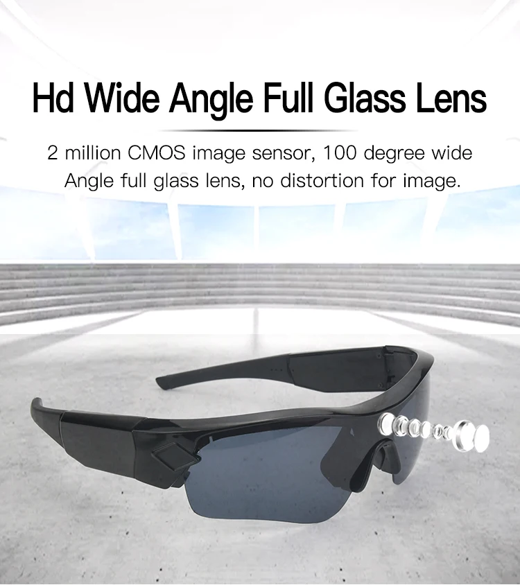 1080p Smart Live Streaming Wifi Camera Wearable Glasses,Mini Camcorders