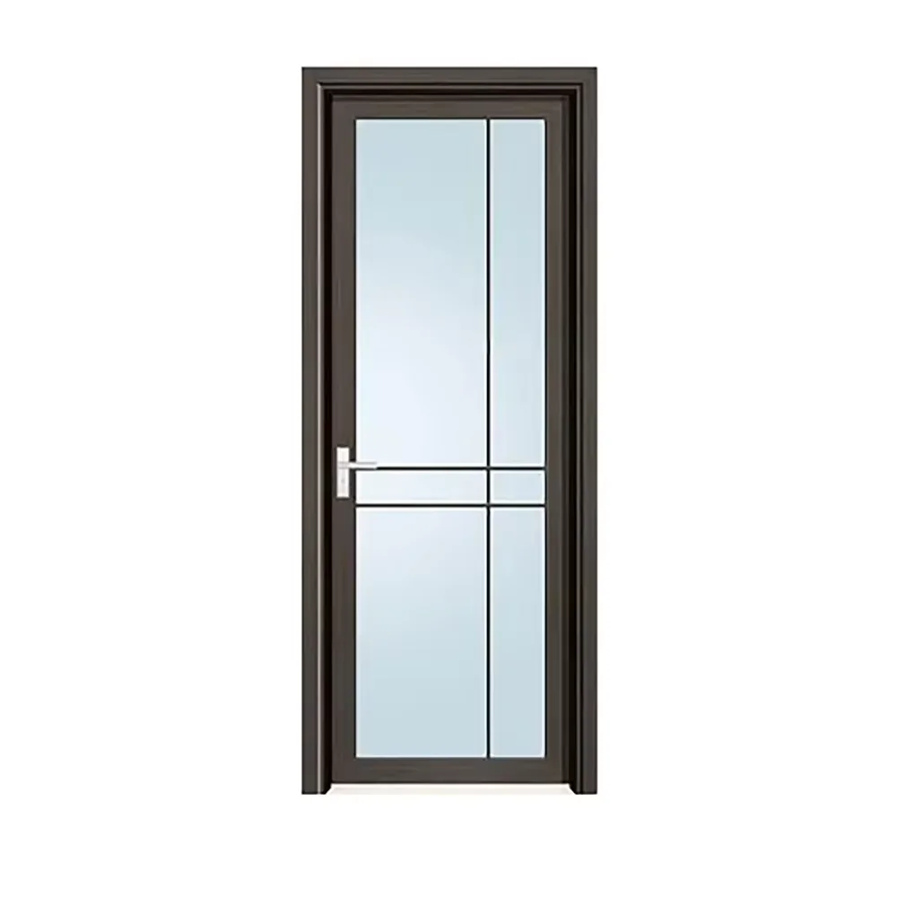 European Style Exterior Modern High Glossy Light Color Solid Metal Front Aluminum Stainless Steel Pivot Entry Doors Price
