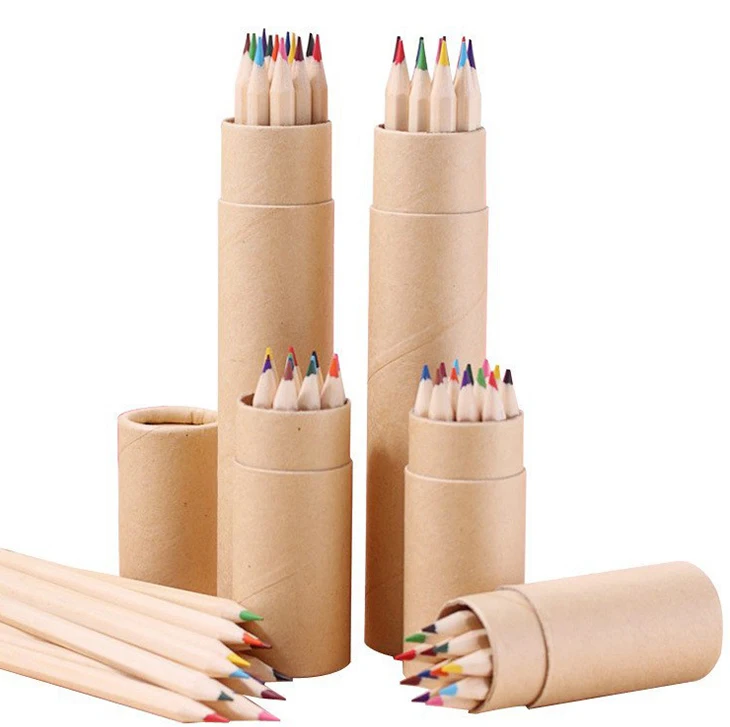 Free Samples Art Supplies Custom Charcoal Hexagonal Colored Pencil