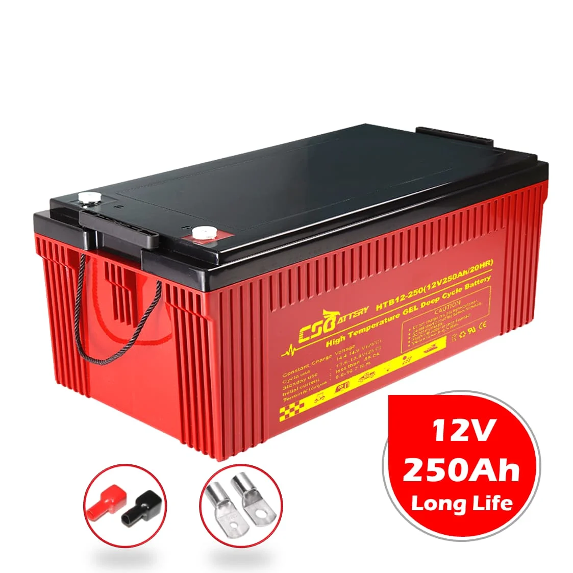 CSBattery 12V 250Ah Deep Cycle GEL Battery for Solar Power Station China Manufacturer Ava