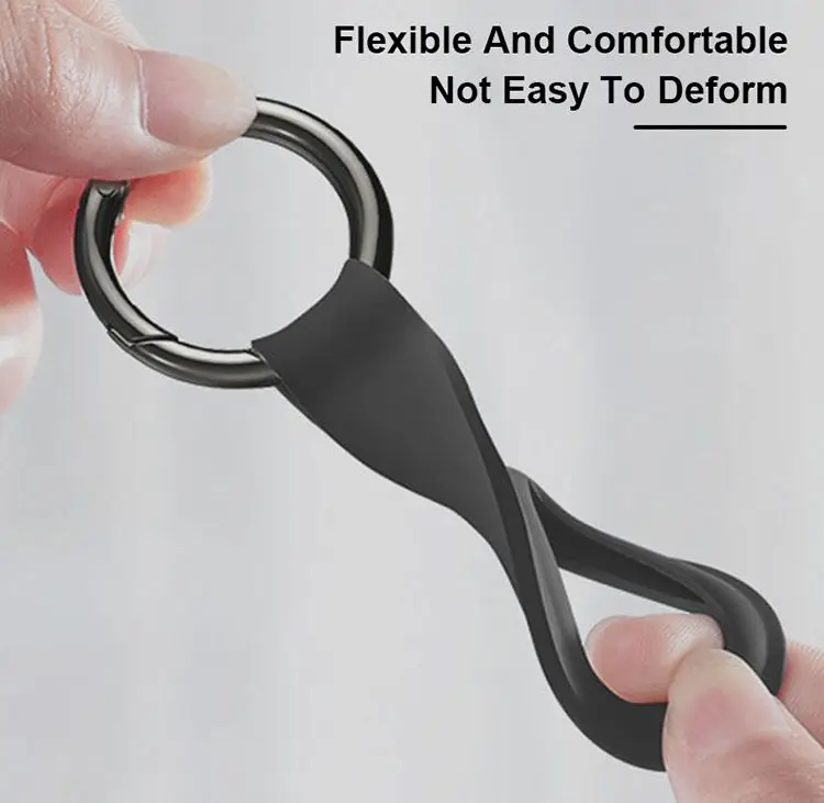 product smart anti lost airtag cover flexible soft silicone key ring for pets keys and backpack waterproof accessory for apple airtag-5