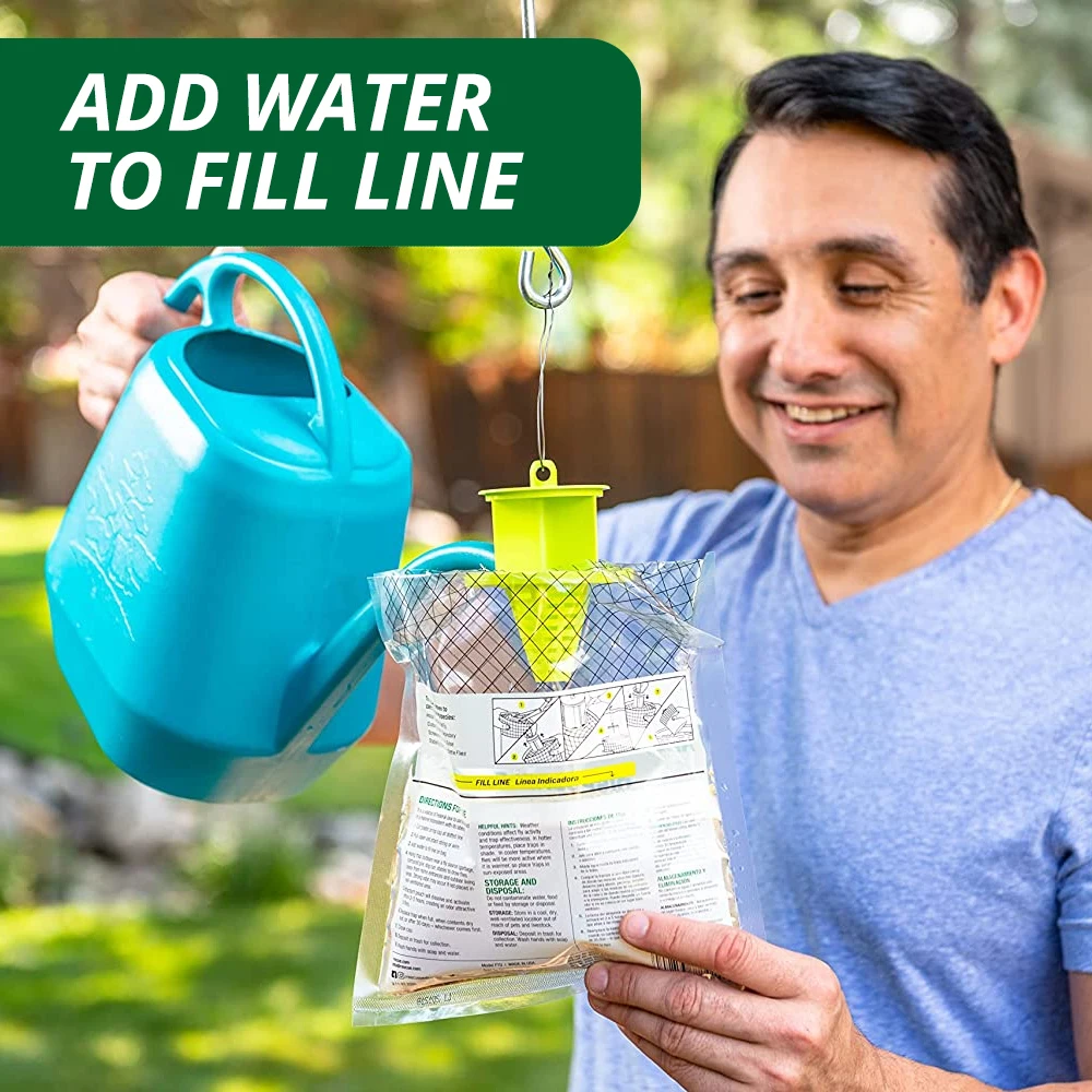 Outdoor Hanging Fly Trap Disposable Fly Trap Bag Nontoxic Fly Catcher