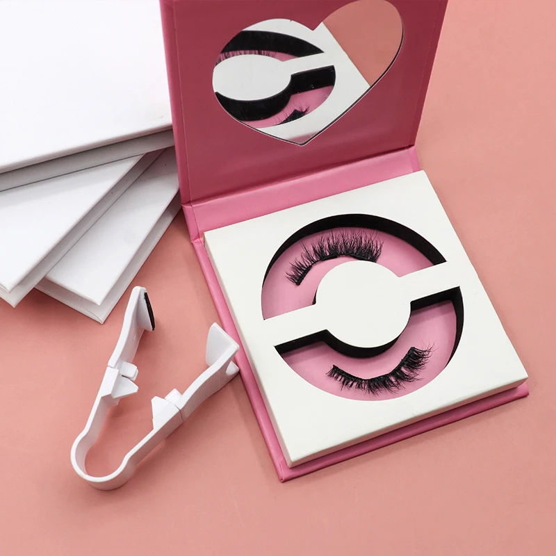 Top Quality Handmade Customized Packaging Ecological 3D False Eyelashes Wholesale Quantum Magnetic Half Nature Lashes