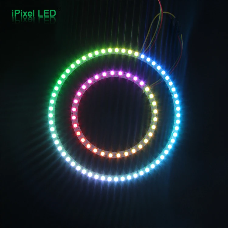 LED matrix Display rgb led ring (round) light  outer diameters have 12mm, 32mm, 52mm, 72mm, 92mm, 112mm,132mm, 152مم, 172م