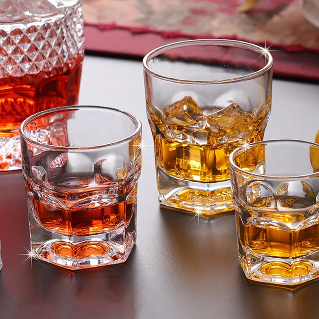 High Quality Glass Set 11 Ounce Rock Style Old Fashioned Luxury Stemless  Glass Tumbler Glass Sublimation Cups