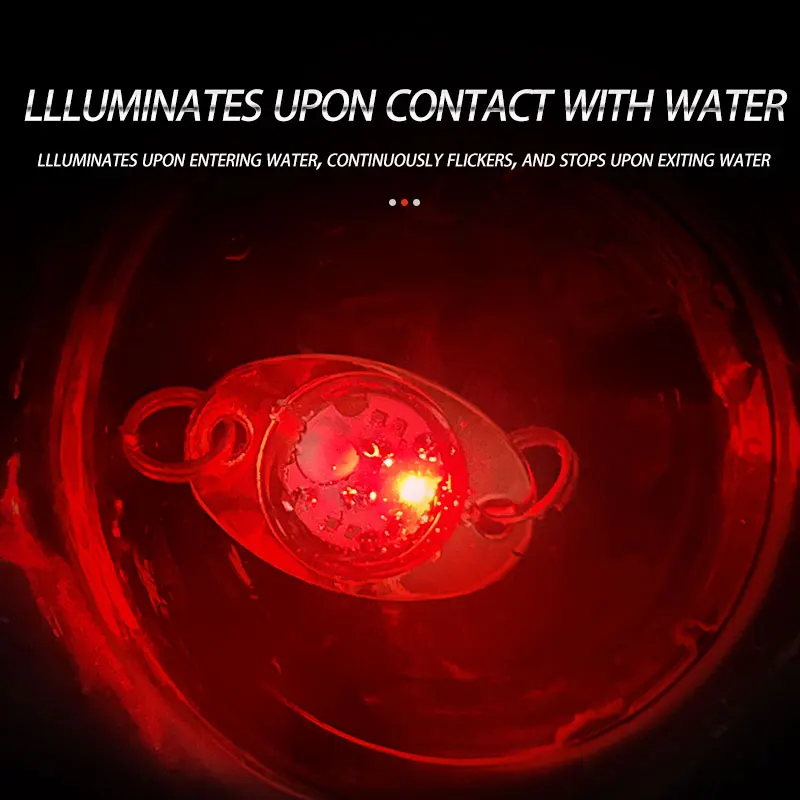 Customized LED Mini Fisheye Light Squid Trap Lure Deep Drop Underwater Eye Shape Fishing Light for Attracting Flashing Lamp