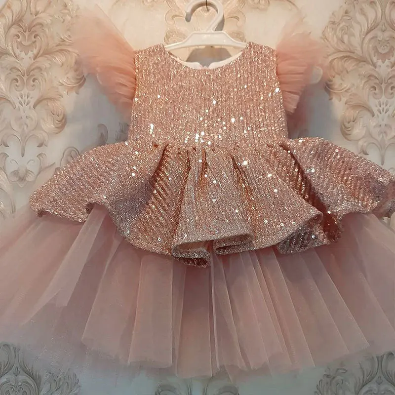 Compre Vestidos De Elegante Vestido De Baile Florista Pequeno Da Menina Por  Festa De Casamento Princesa Sashes Pink Bow Pavimento Length Organza  Pageant Vestidos Formais Barato | Entrega Rápida E Qualidade 