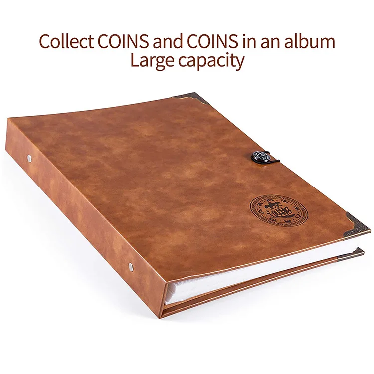 Альбом для коллекционирования монет Бумажная книга большая хранения
