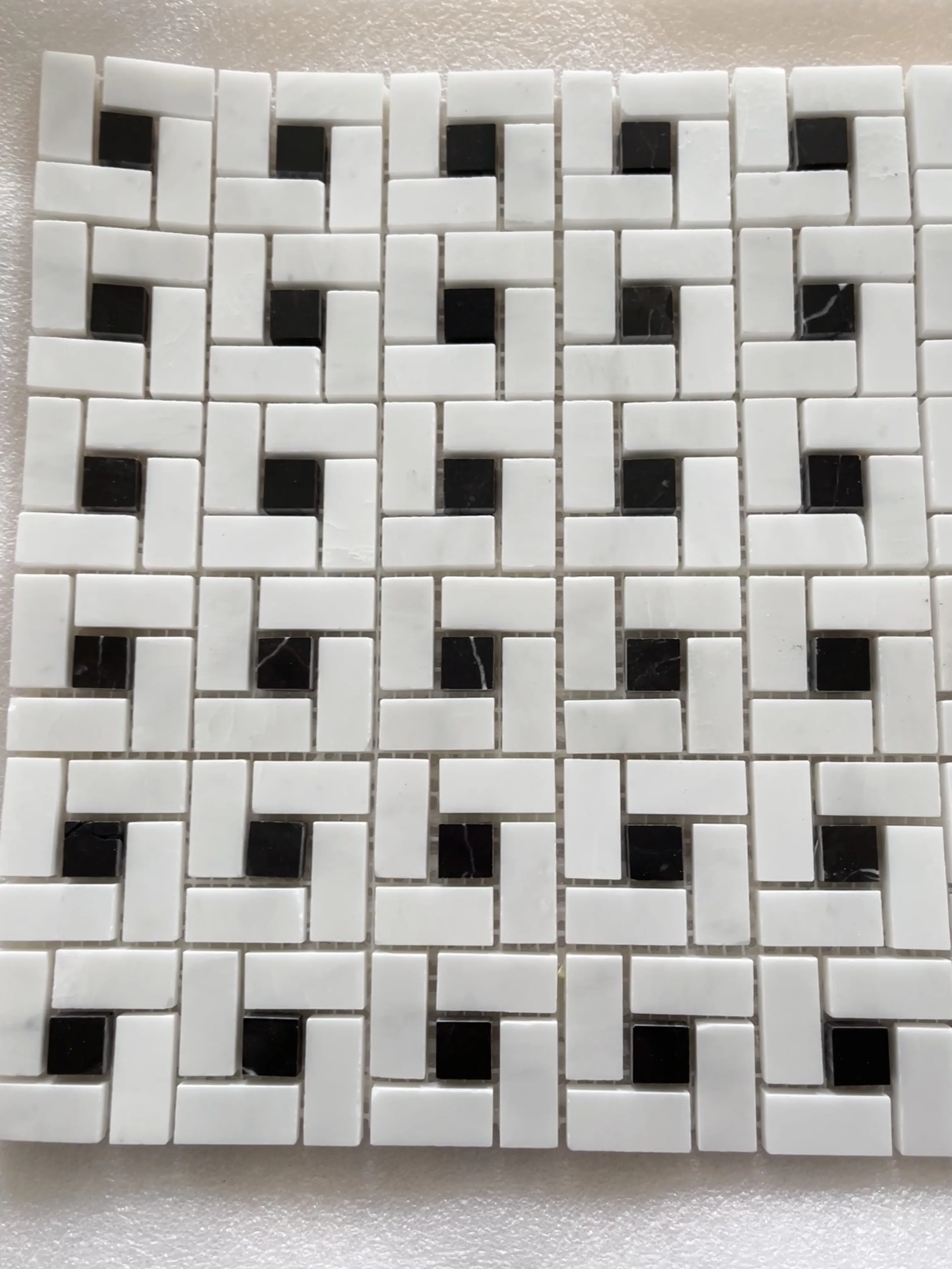 product high quality white marble mosaic tiles modern design hot sale for bathroom kitchen interior wall decoration 10mm for apartments-8