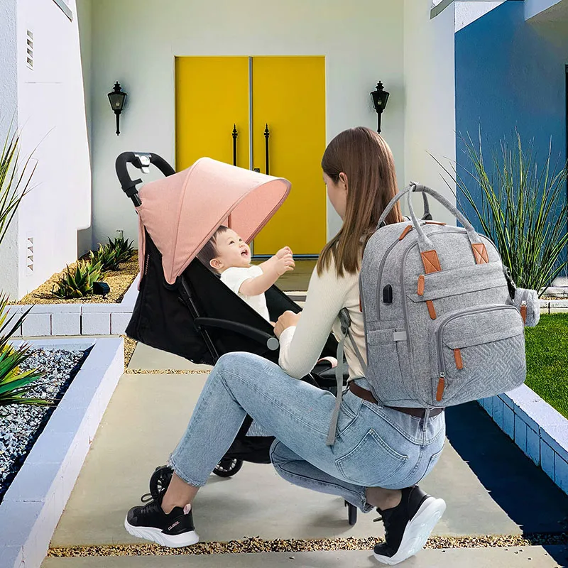 Wholesale Custom Large Capacity Mummy Nappy Bag For Mommy Nappy Bag